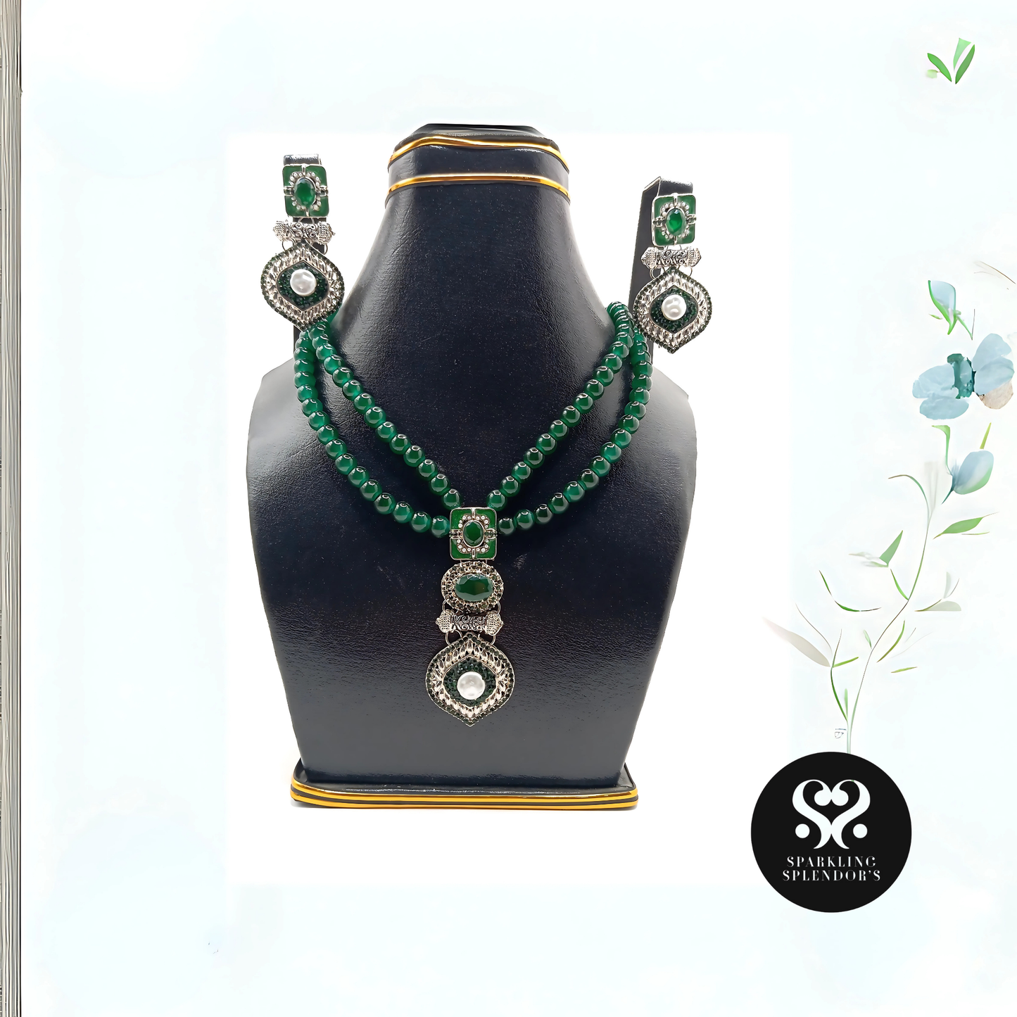 Emerald Queen Beaded Set