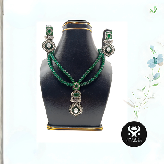 Emerald Queen Beaded Set