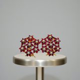 Gold Bloom Sparkle Studs