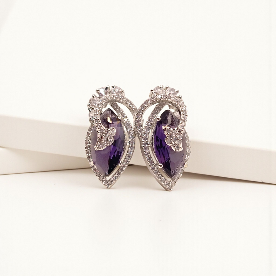 Elegant Marquise Stone Studs