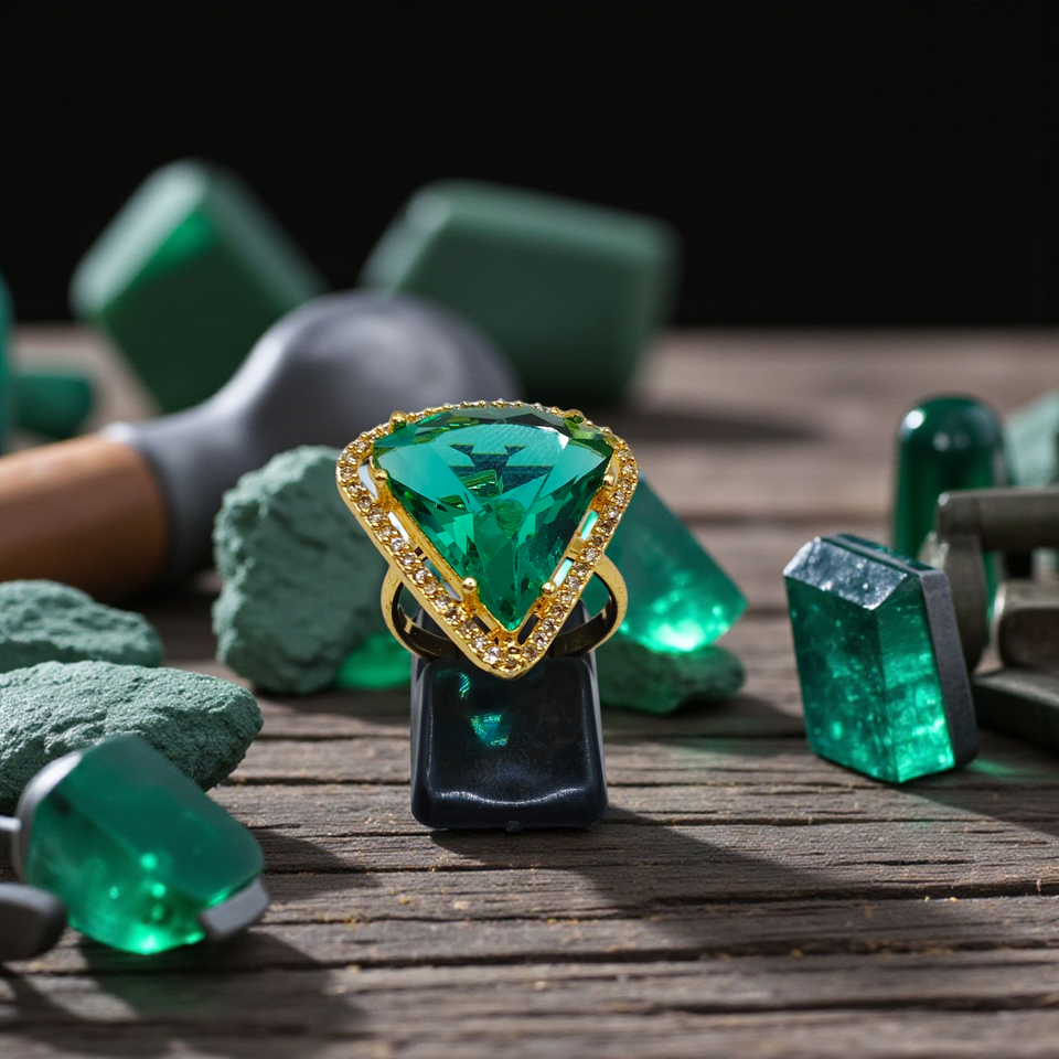 Square-Cut Gemstone Elegance Rings