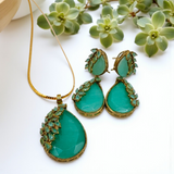 ✨ Elegant Drop style Pendent– Available in 4 Colors