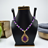 Beaded Kundan Statement Pendent's