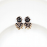 Mirror Drop Chandilier with Pearl Clusters