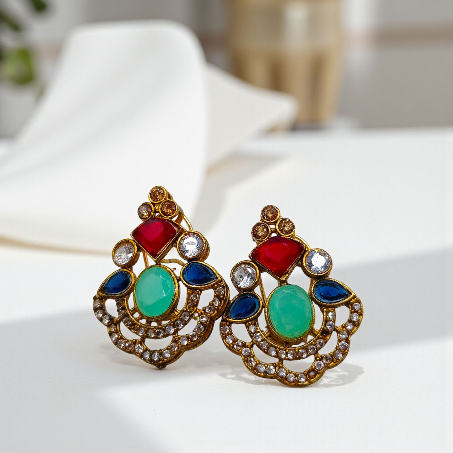 Gold Diamond Earrings