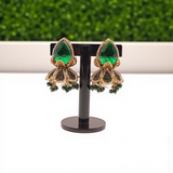 Royal Statement long Chandelier with Pearl and Bead Detailing