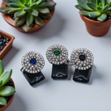 Radiant Halo Ring with Center Stone