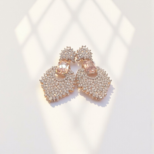 Radiant Statement Stone Earrings