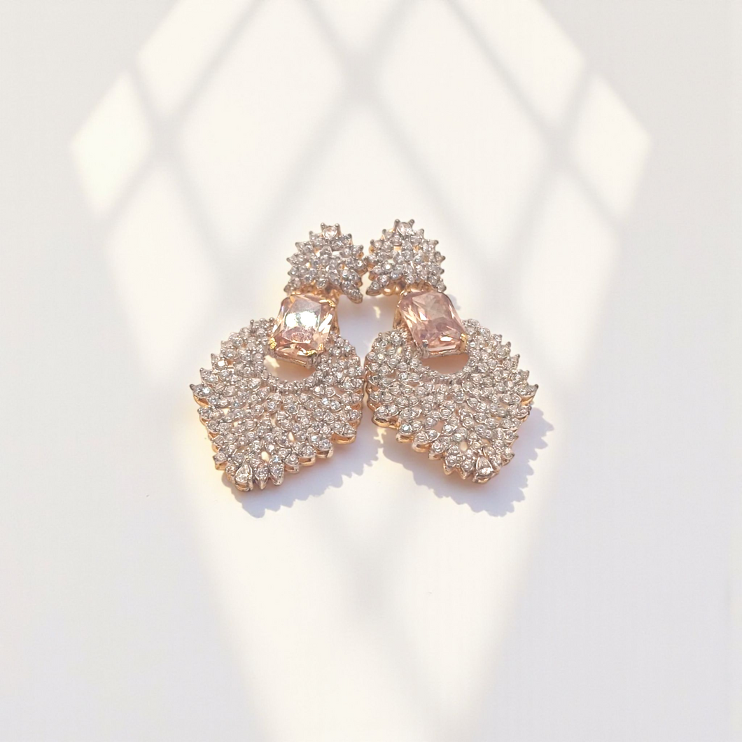 Radiant Statement Stone chandelier