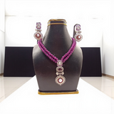 Amethyst Shine Beaded Mala– Silver & Violet Sophistication