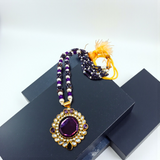 Beaded Kundan Statement Pendent's