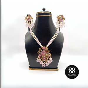 Blush Blossom Heritage Party Wear – Handcrafted Pink Floral Beauty