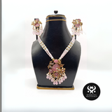 Blush Blossom Heritage Party Wear – Handcrafted Pink Floral Beauty