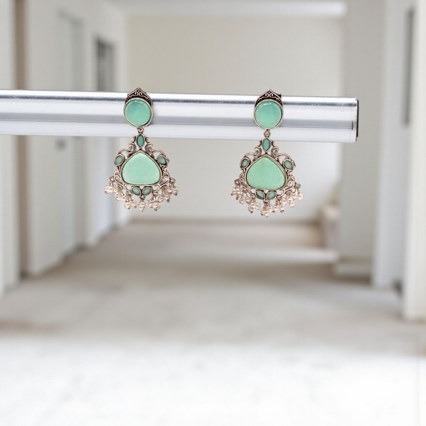 Antique Stone Oxidized Chandelier