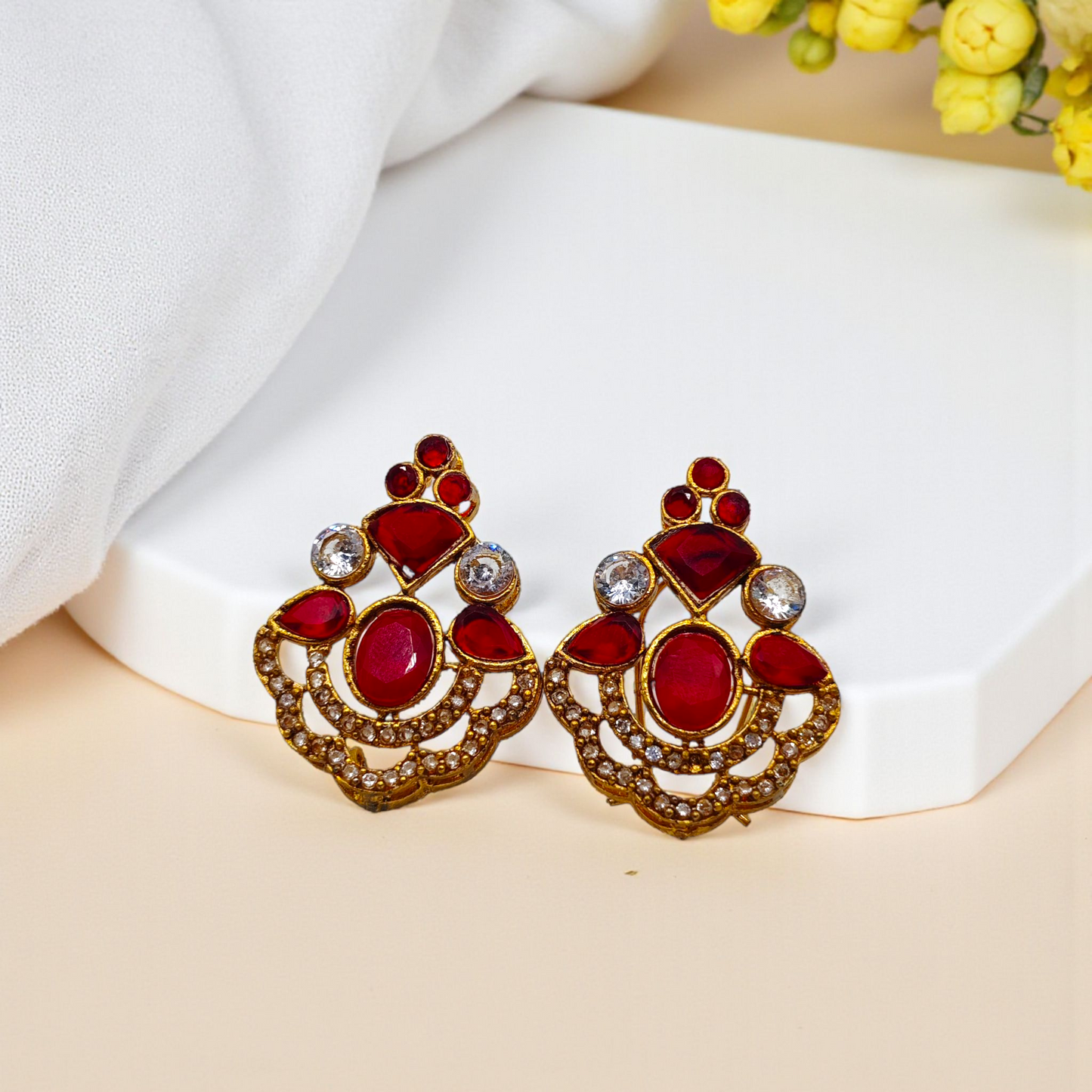 Gold Diamond Earrings