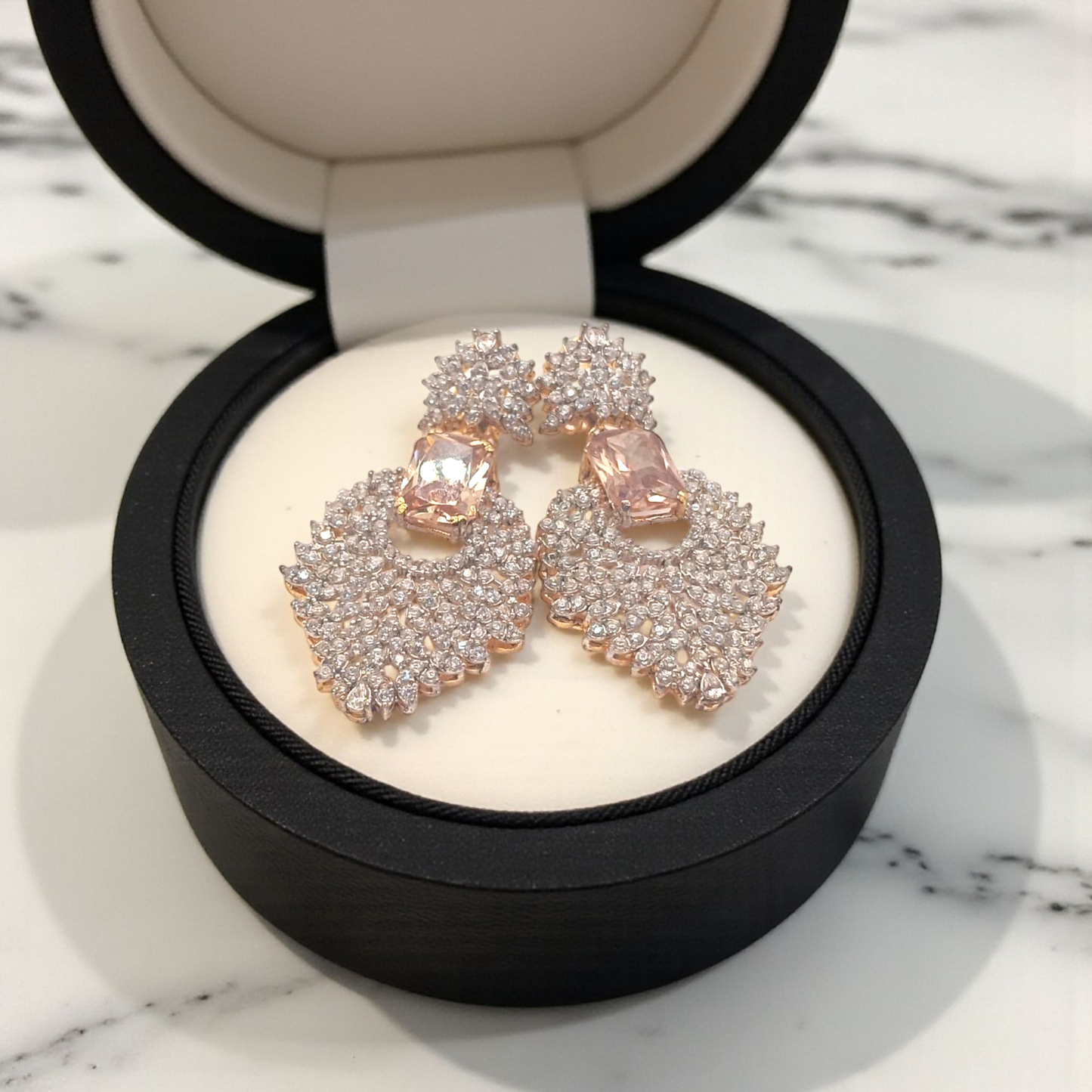 Radiant Statement Stone Earrings
