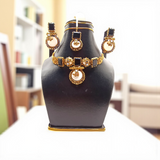 Regal Noor Crescent Party Wear – Black & Ivory Moonlit Elegance