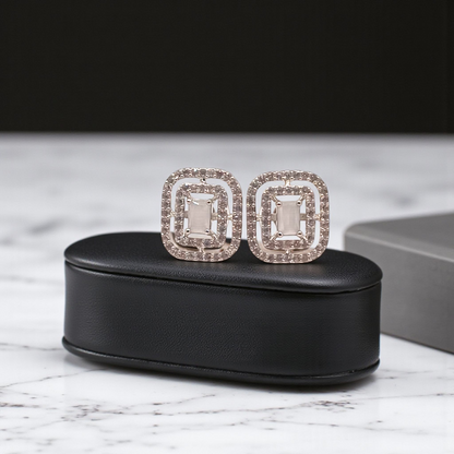 Geometric Double Halo Studs