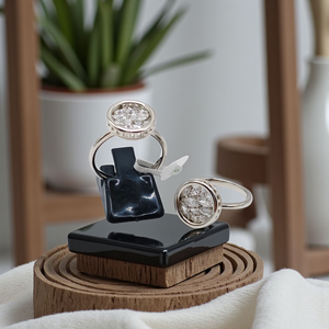 Round Cluster Sparkle Ring