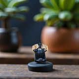 Geometric Elegance Gemstone Ring