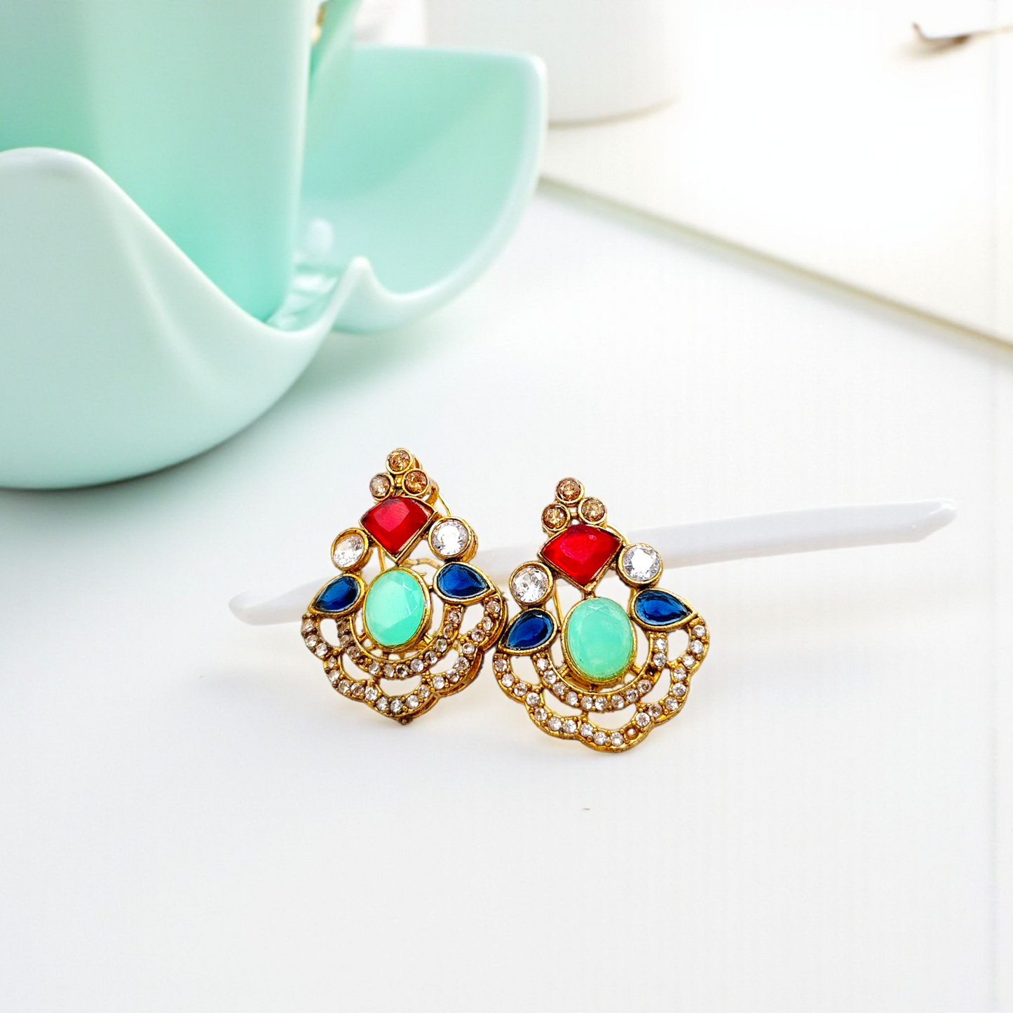 Gold Diamond Earrings