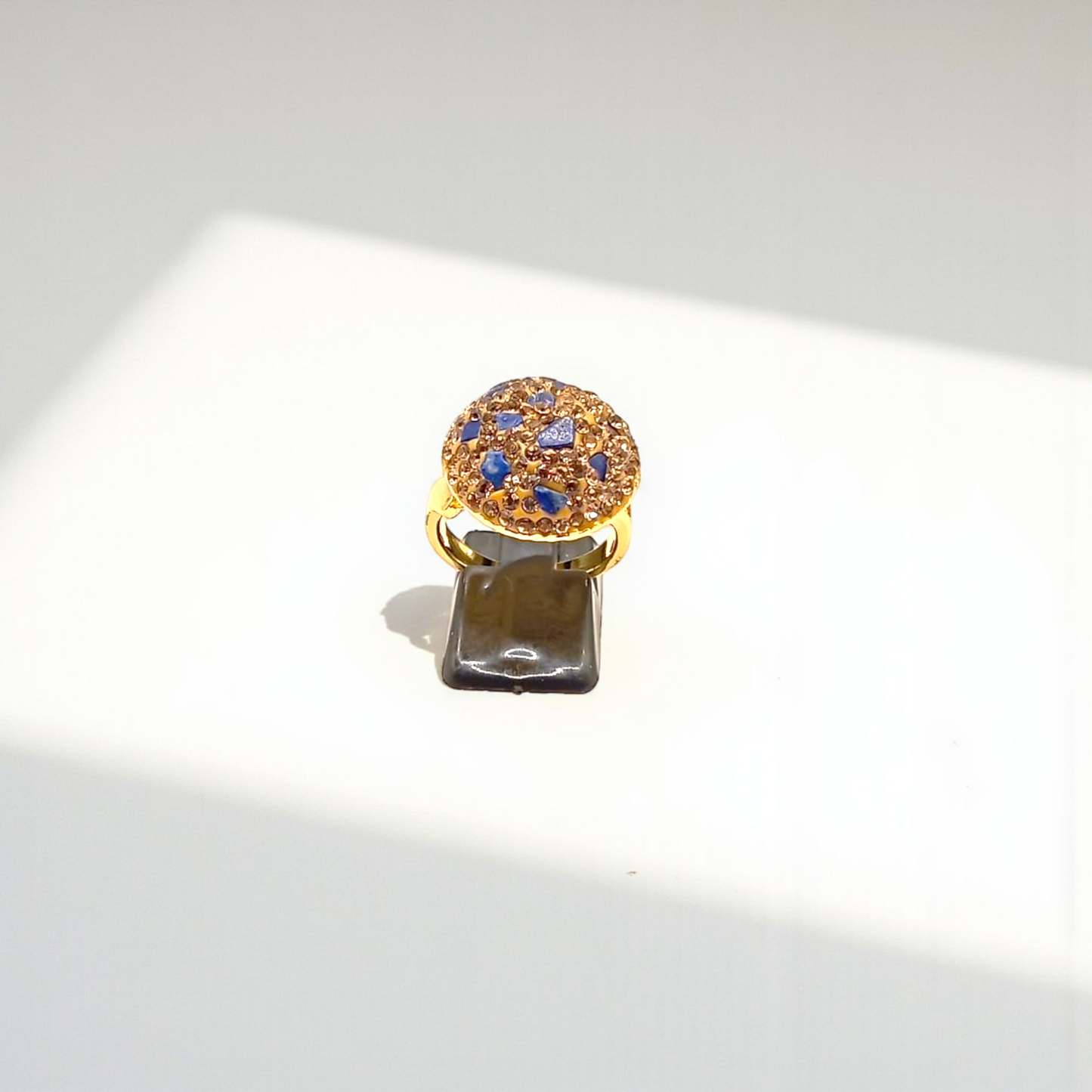 Royal Blue Mosaic Dome Ring