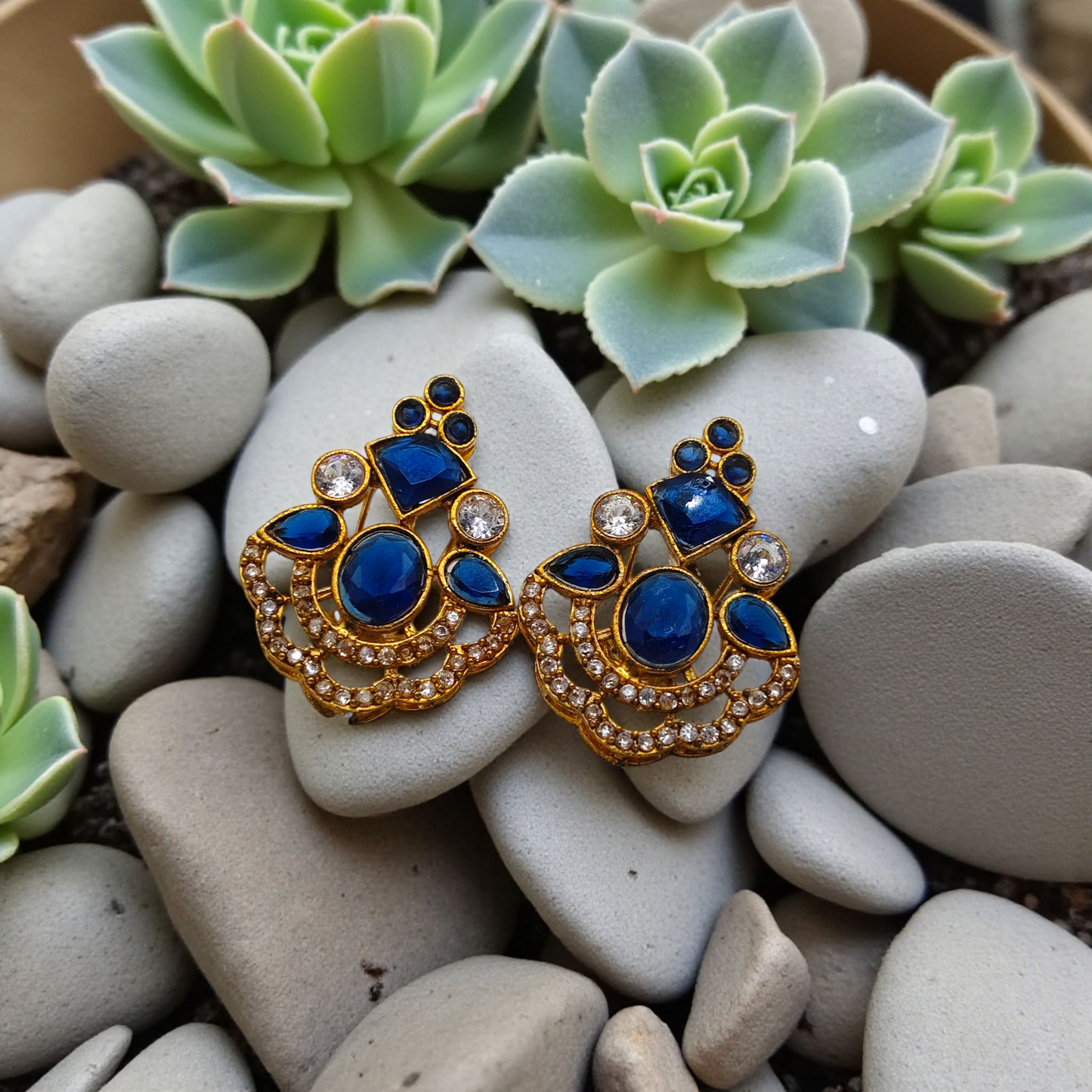 Gold Diamond Earrings