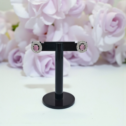 Premium Halo Stud Earrings – Elegant Everyday & Festive Collection