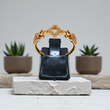 Elegant Geometric Crown Ring