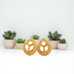 Pastel Spark Gold Studs