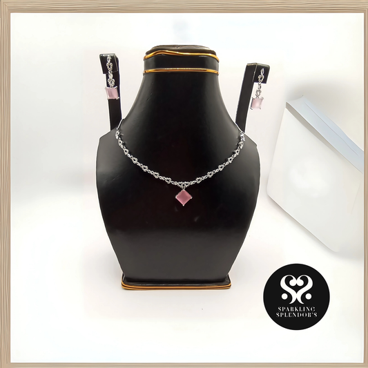 Blush Crystal Pendent