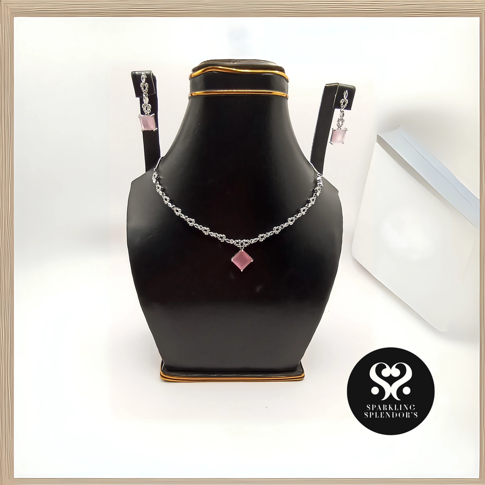 Blush Crystal Pendent