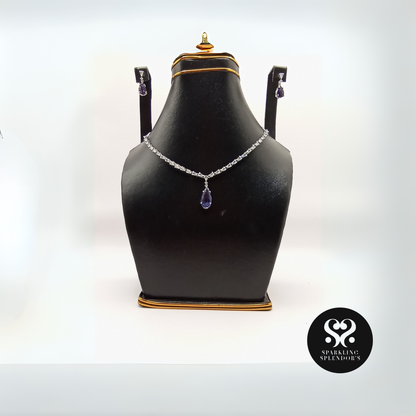 Emerald Grace Teardrop Pendant Set