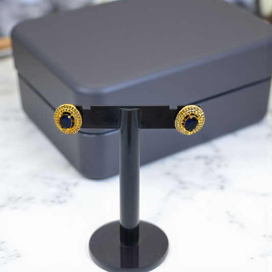 Premium Halo Stud Earrings – Elegant Everyday & Festive Collection