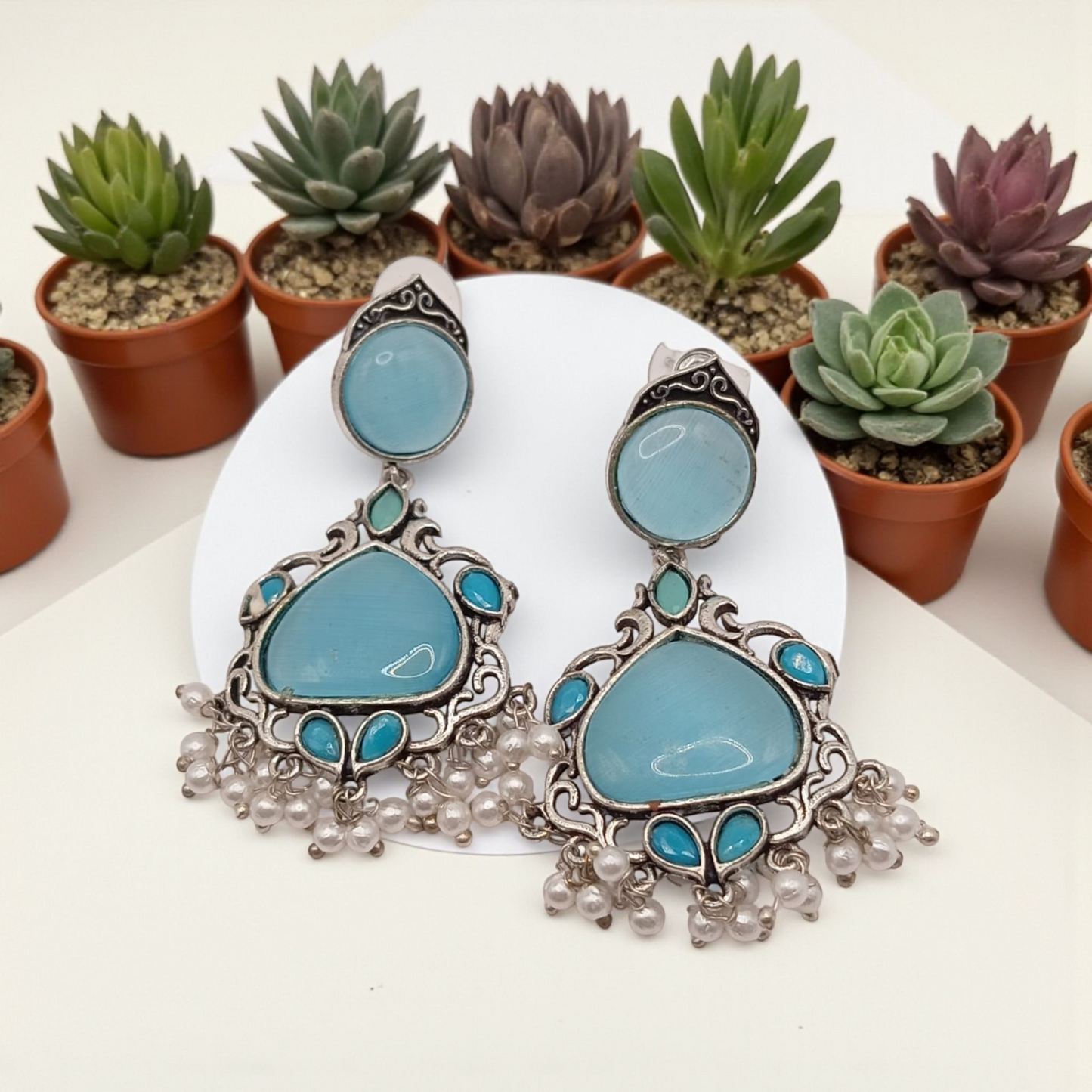 Antique Stone Oxidized Chandelier