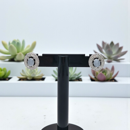 Premium Halo Stud Earrings – Elegant Everyday & Festive Collection
